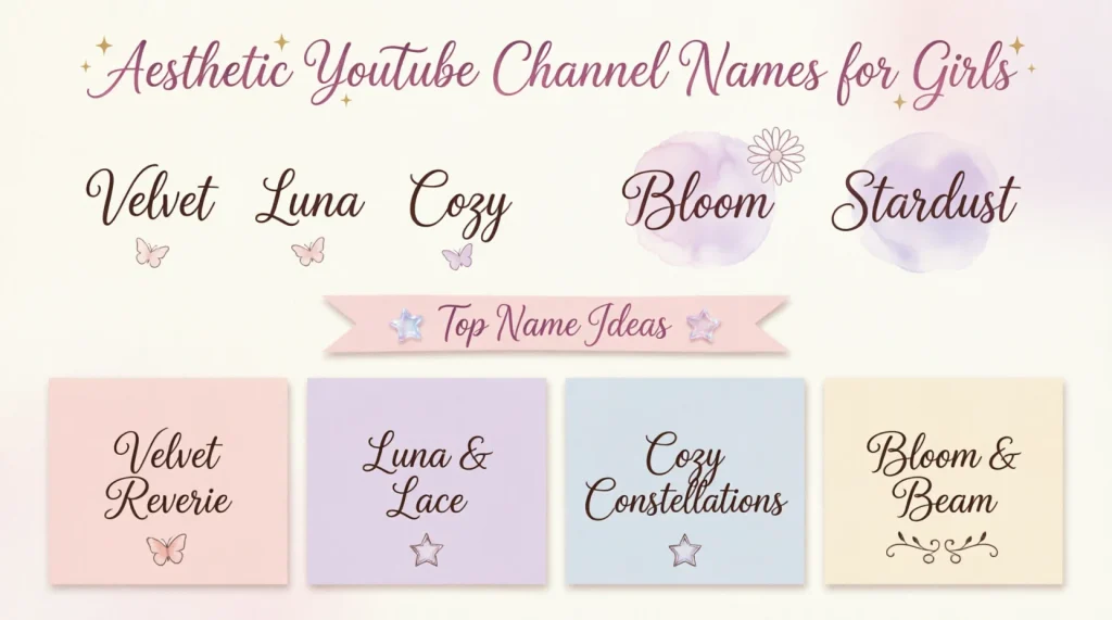 Aesthetic YouTube Channel Names for Girls