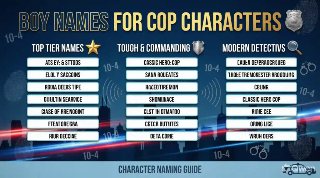 Boy Names for Cop Characters