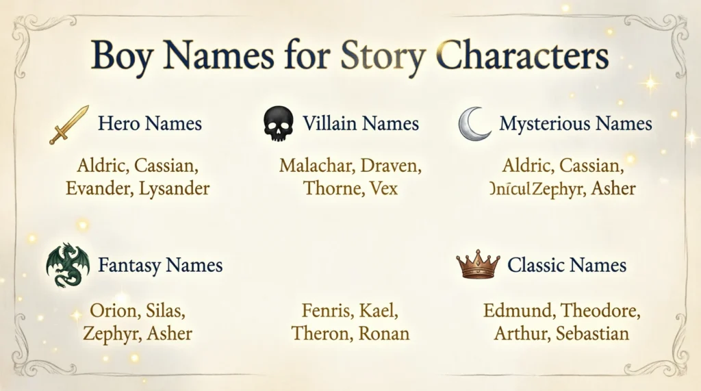 Boy Names for Story Characters