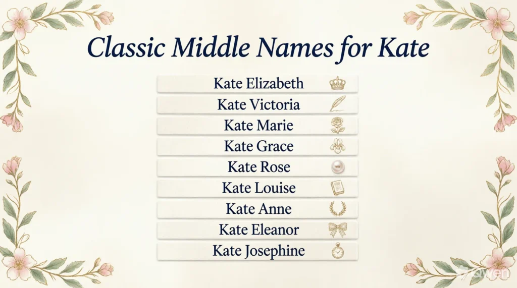 Classic Middle Names for Kate