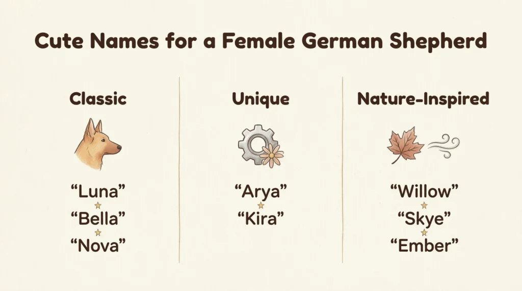 Cute Names for a Female German Shepherd