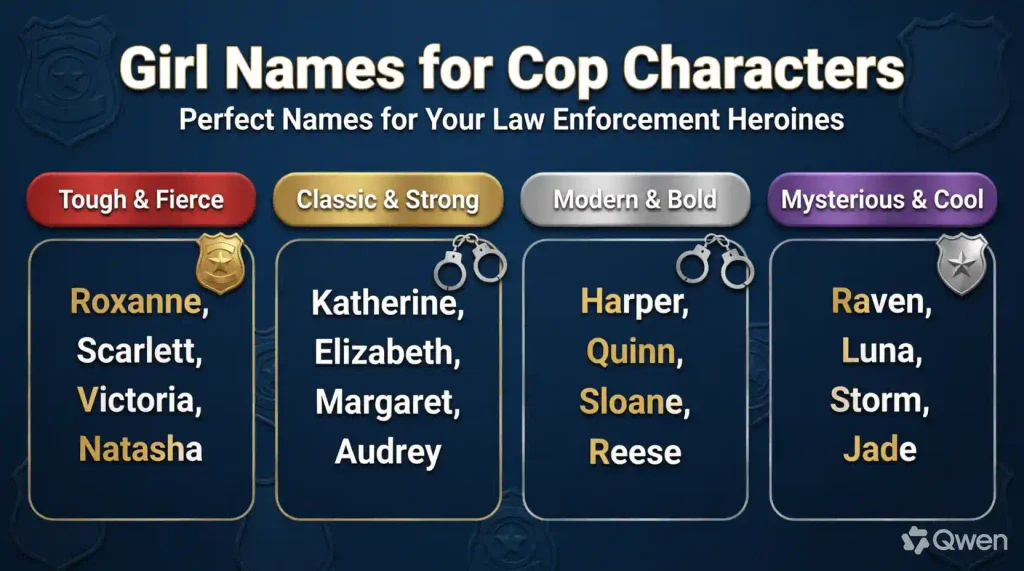 Girl Names for Cop Characters
