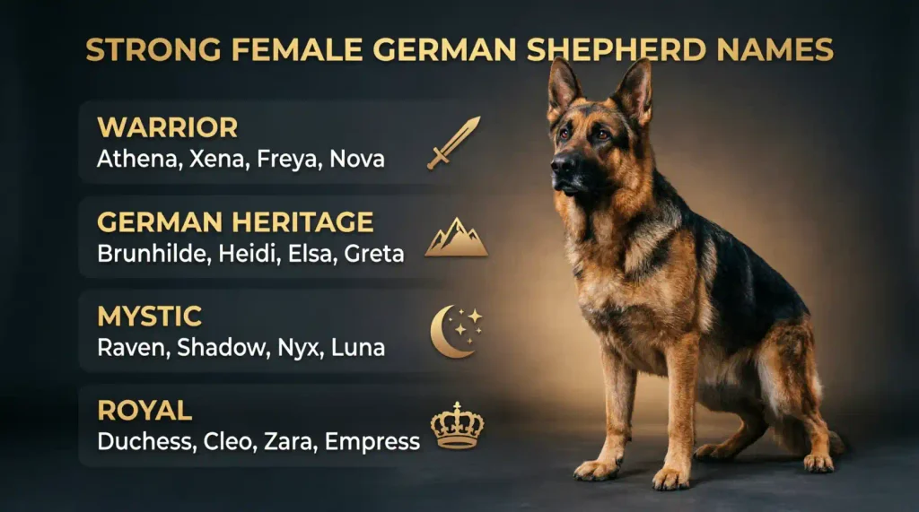Strong Female German Shepherd Names