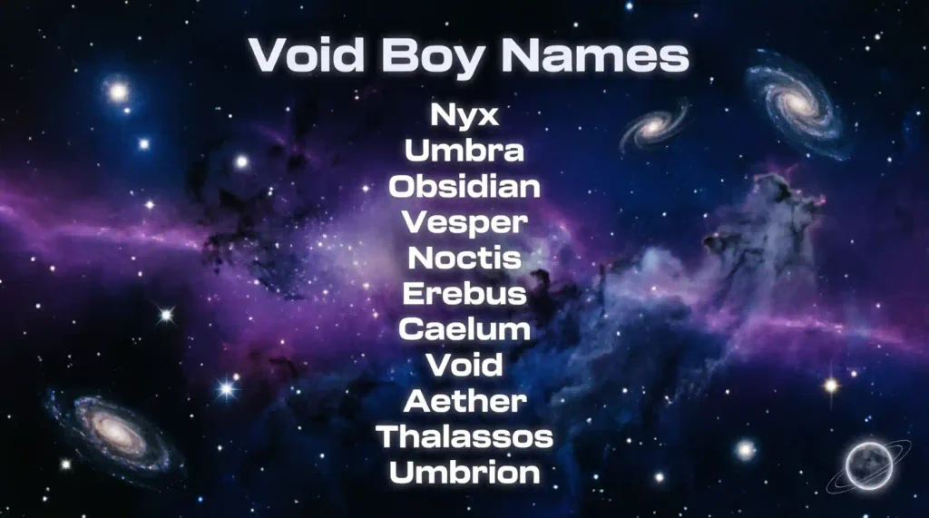 Void Boy Names