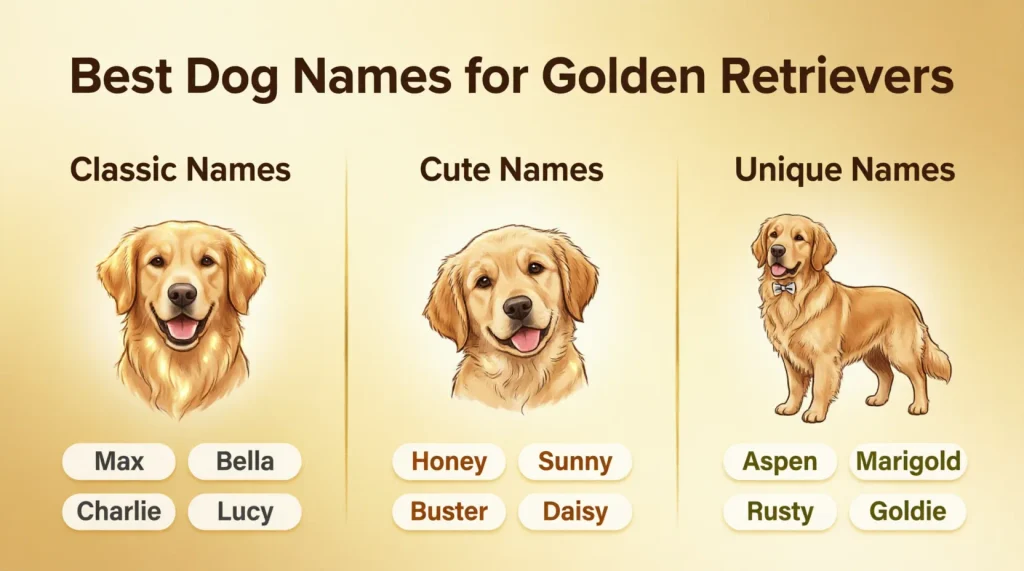 Best Dog Names for Golden Retrievers