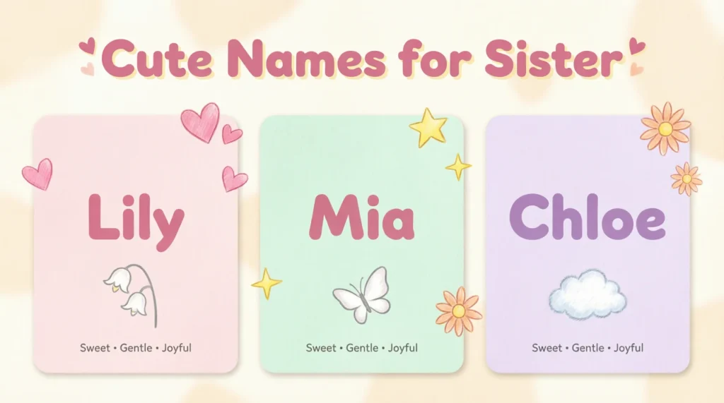 Cute Names for Sister