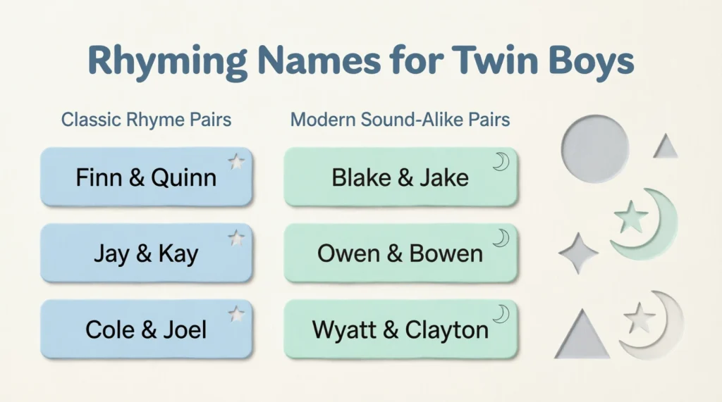 Rhyming Names for Twin Boys