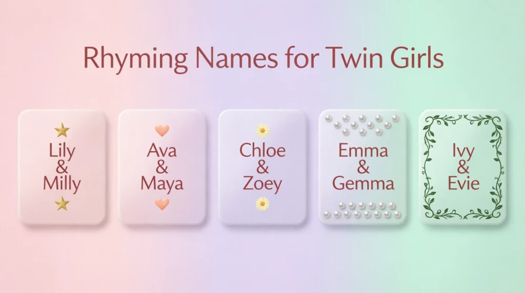 Rhyming Names for Twin Girls