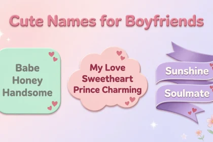 cute names for boyfriends
