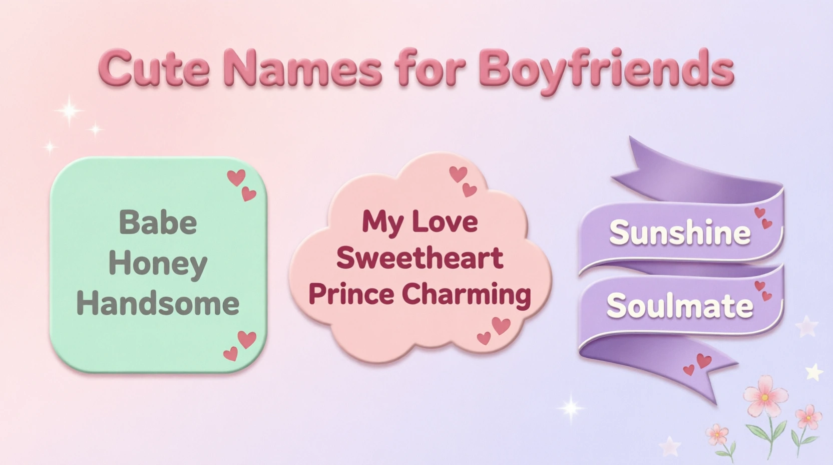 cute names for boyfriends