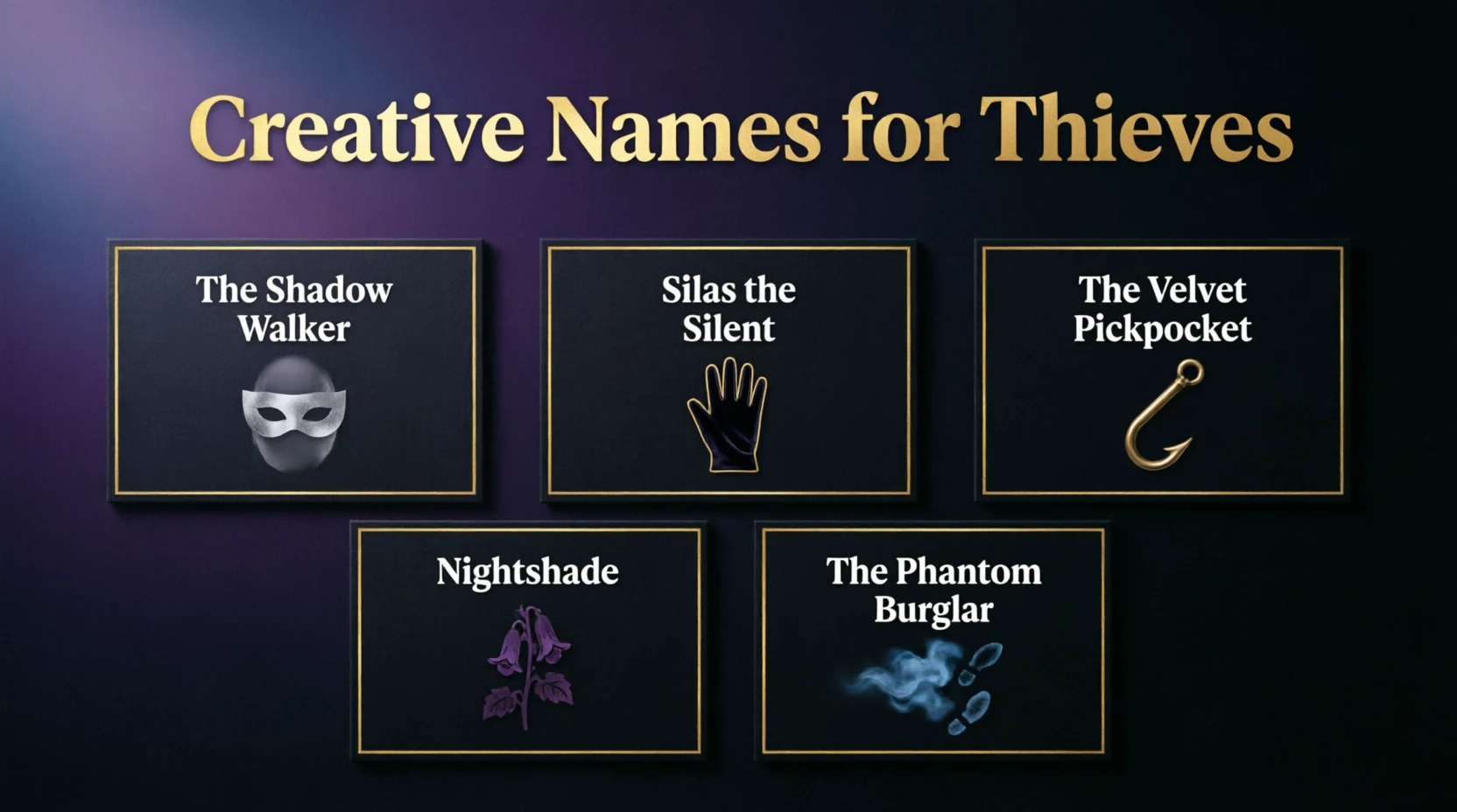 names for thieves