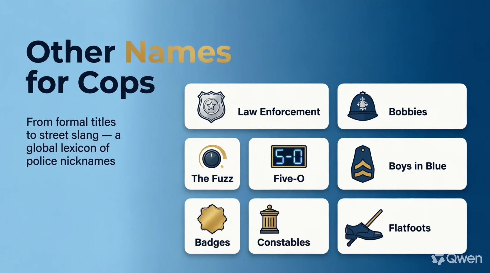other names for cops