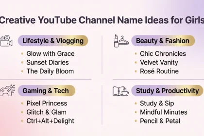 youtube channel names for girls