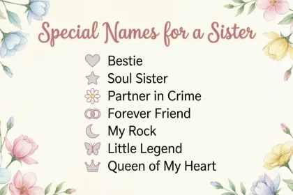 names for sister