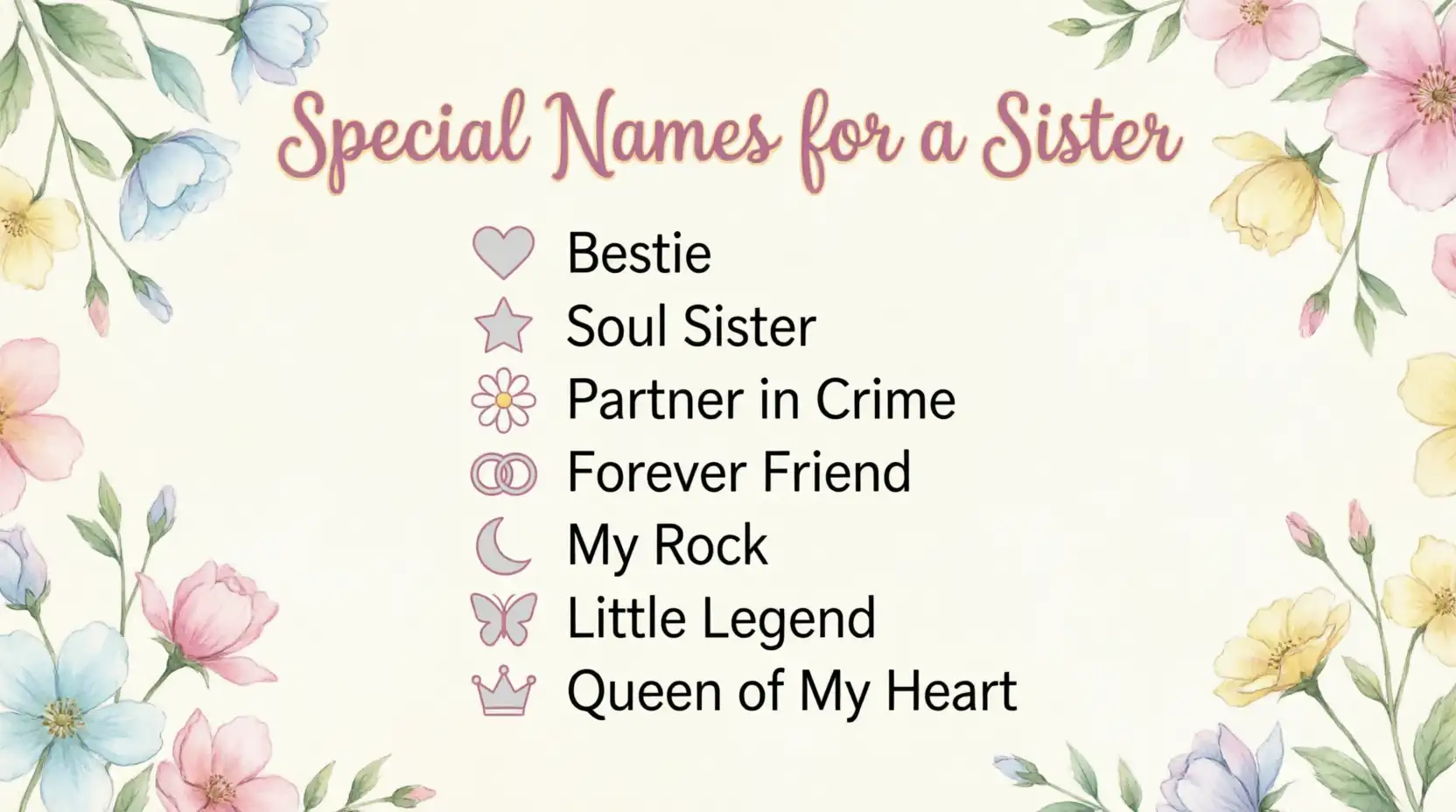 names for sister