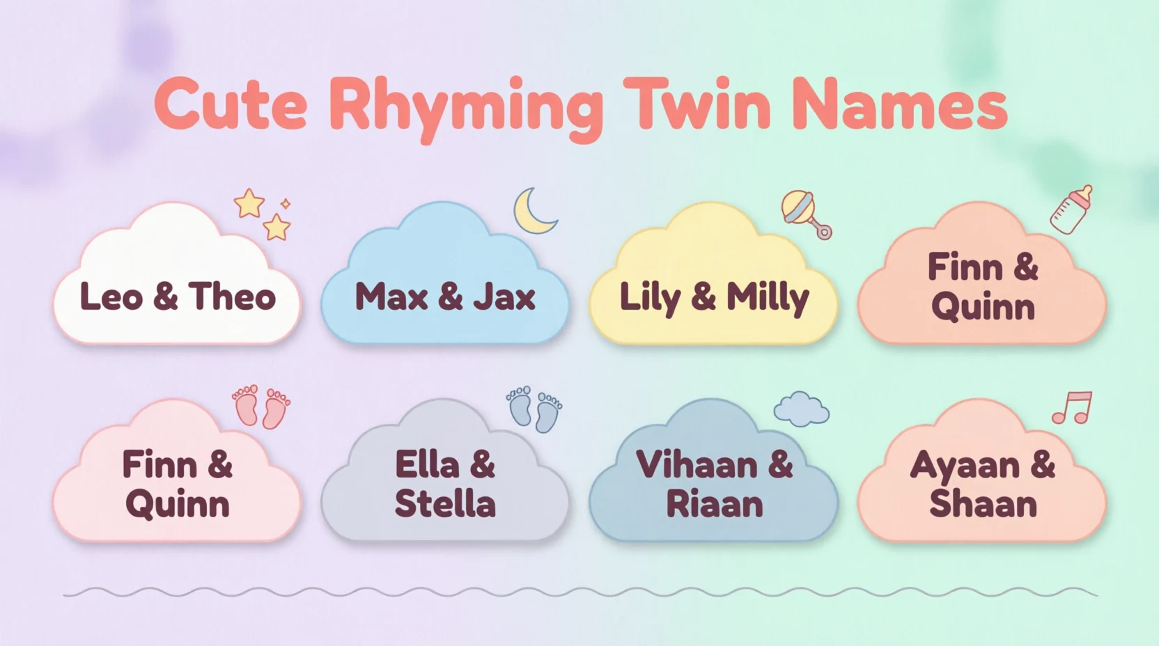 rhyming names for twins
